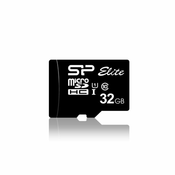 Card memorie Silicon Power Elite UHS-I 32GB microSDHC „SP032GBSTHBU1V10SP” (timbru verde 0.03 lei)