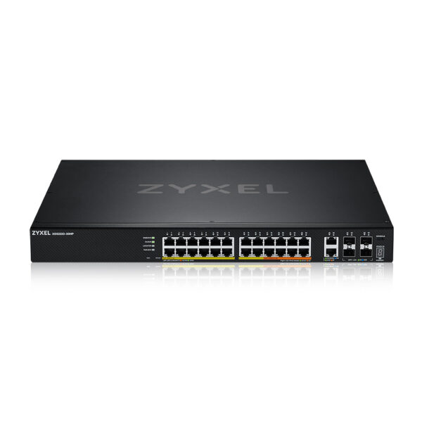 ZYXEL | XGS2220-30HP-EU0101F | XGS2220-30HP | Switch | Full&nbsp; Managed | Layer 3 |&nbsp; POE |Rackmount | Porturi 26 Gigabit POE, 2 100M/1G/2.5G/5G/10G, 4&nbsp; SFP+&nbsp; „XGS2220-30HP-EU010” (timbru verde 2 lei)