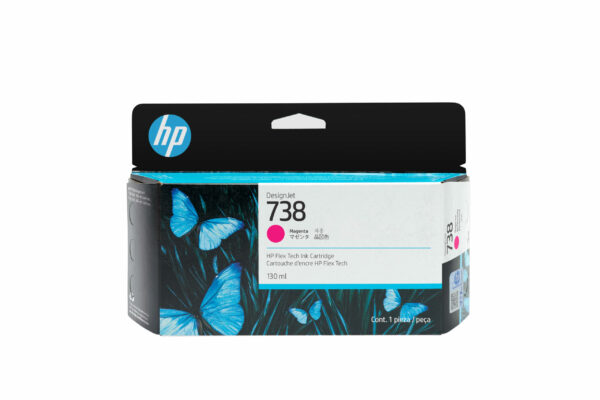Cartus Cerneala Original HP Magenta, nr.738, pentru &nbsp;DesignJet T950, 130ml, incl.TV 1.2 RON, „498N6A”