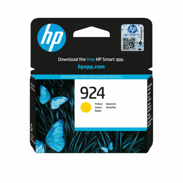 Cartus Cerneala Original HP Yellow, nr.924, pentru OJ Pro 8122e|8132e, 0.4K, incl.TV 1.2 RON, „4K0U5NE”