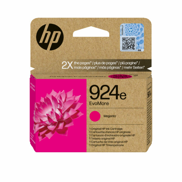 Cartus Cerneala Original HP Magenta, nr.924E, pentru OJ Pro 8122e|8132e, 0.8K, incl.TV 1.2 RON, „4K0U8NE”