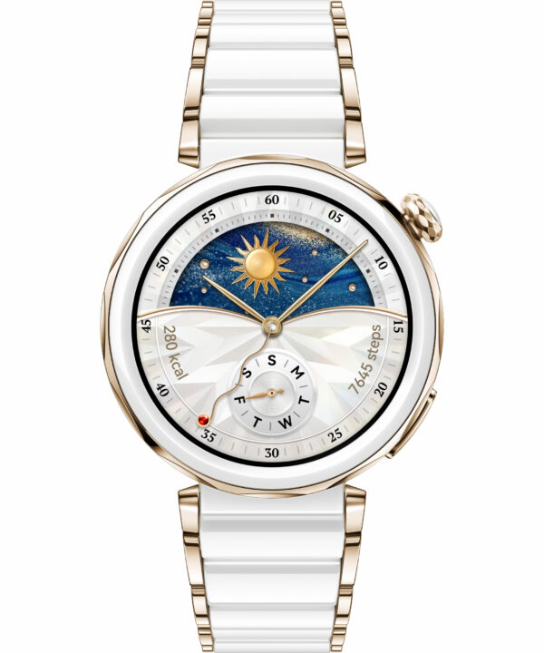 Smartwatch Watch GT 5 Pro White Ceramic „55020DRC” (timbru verde 0.18 lei)