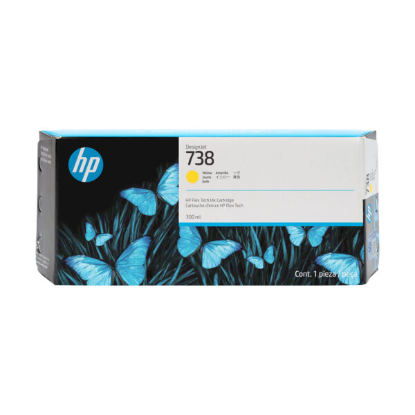 Cartus Cerneala Original HP Yellow, nr.738, pentru &nbsp;DesignJet T950, 300ml, incl.TV 1.2 RON, „676M8A”