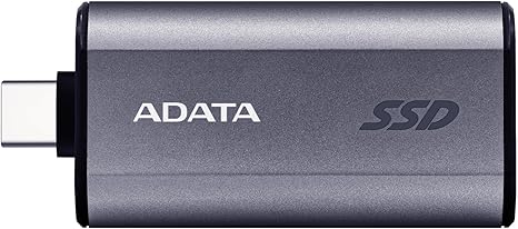 SSD EXTERN ADATA, USB Type-C, 500 GB, scriere 1050 MB/s / citire1000 MB/s, metalic „SC750-500G-CCBK” (timbru verde 0.03 lei)