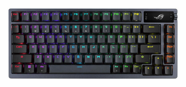 Tastatura mecanica gaming bluetooth ROG Azoth PBT NX Red iluminare RGB Neagra „90MP0316-BKUA01” (timbru verde 0.8 lei)