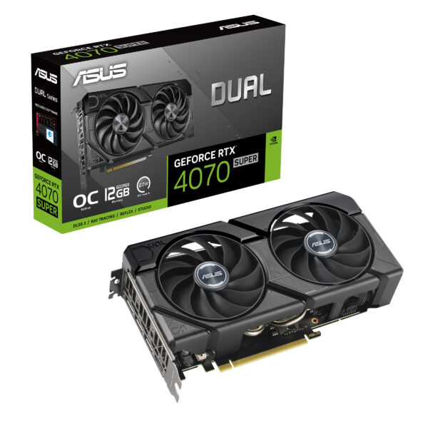 Placa video nVidia GeForce RTX4070 SUPER DUAL EVO OC 12GB GDDR6X 192bit „90YV0KC0-M0NA00”