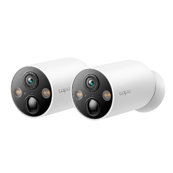 CAMERA IP Exterior cu acumulator TP-LINK, IP66, dist. IR 15 m, tip lentila fixa 3.15 mm, 3 Mpx rezolutie 2K, wireless, microfon, carcasa plastic, necesita HUB, include 2 bucati, „Tapo C425(2-pack)” (timbru verde 0.8 lei)
