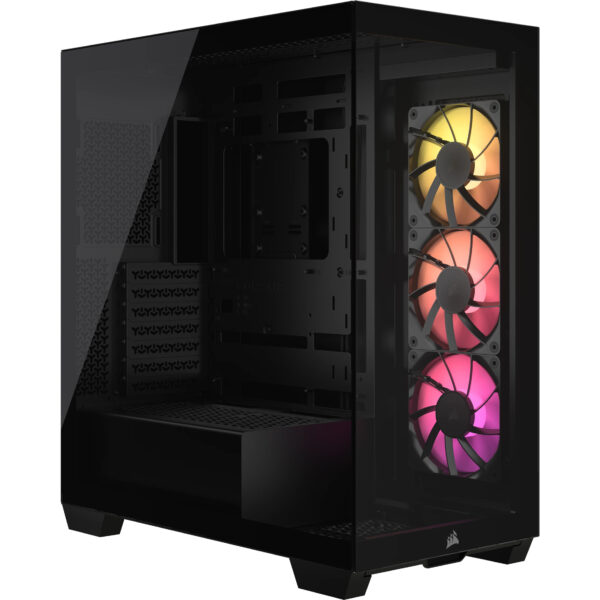 Carcasa Corsair 3500X ARGB, Mid-Tower, ATX, Negru „CC-9011278-WW” (timbru verde 0.24 lei)