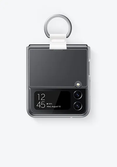 Husa Clear Cover with Ring pentru Galaxy Z Flip4, Transparent „EF-OF721CTEGWW”
