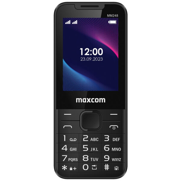 Telefon mobil MM248 4G Dual SIM 2.4″ Black MM248 „MM248 BLACK” (timbru verde 0.45 lei)