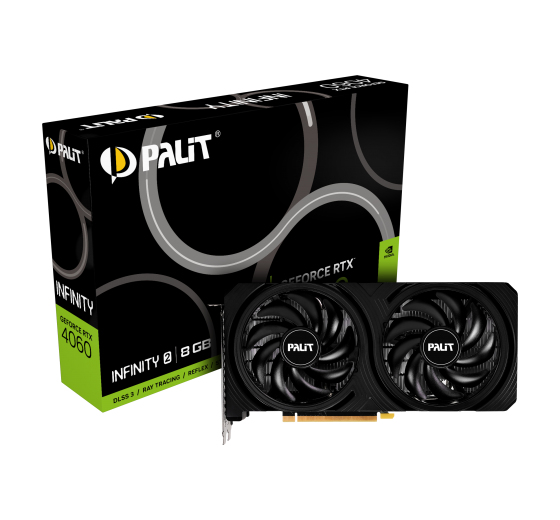 Placa video GeForce RTX 4060 Infinity 2 8GB GDDR6 Grafikkarte 3x DP 1x HDMI „NE64060019P1-1070L”