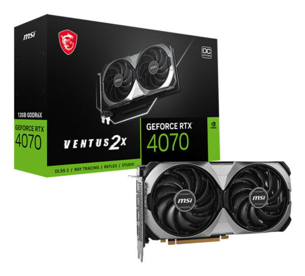 Placa video MSI RTX4070 VENTUS 2X E OC 12GB GDDR6X HDMI 3xDP „V513-432R”