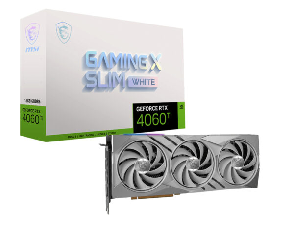 Placa video nVidia GeForce RTX 4060 Ti GAMING X SLIM 16G GDDR6 128bit White „V517-001R”