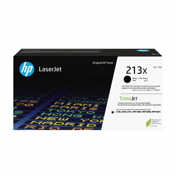 Toner Original HP Black, nr.213X, pentru Color LJ 5700|5800|6700|6800, 6K, incl.TV 1.2 RON, „W2130X”