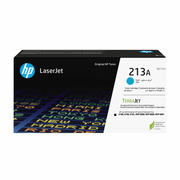Toner Original HP Cyan, nr.213A, pentru Color LJ 5700|5800|6700|6800, 3K, incl.TV 1.2 RON, „W2131A”