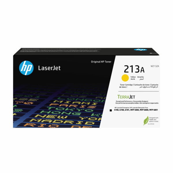 Toner Original HP Yellow, nr.213A, pentru Color LJ 5700|5800|6700|6800, 3K, incl.TV 1.2 RON, „W2132A”