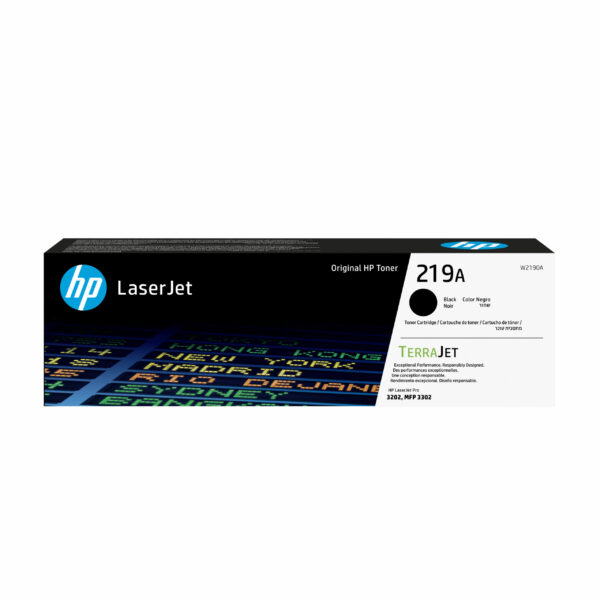 Toner Original HP Black, nr.219A, pentru LJ Pro 3201|3204|3288|3302, 1.3K, incl.TV 1.2 RON, „W2190A”
