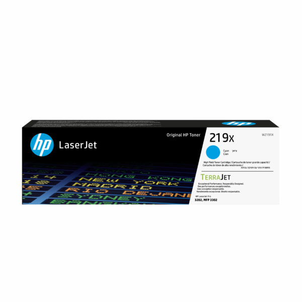 Toner Original HP Cyan, nr.219X, pentru LJ Pro 3201|3204|3288|3302, 2.5K, incl.TV 1.2 RON, „W2191X”