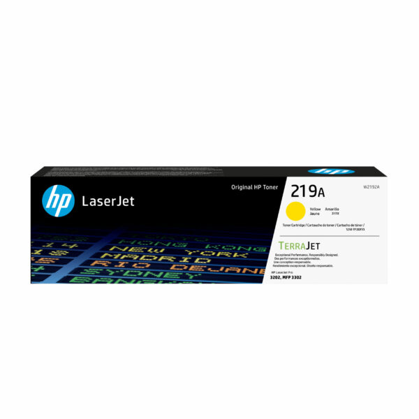Toner Original HP Yellow, nr.219A, pentru LJ Pro 3201|3204|3288|3302, 1.2K, incl.TV 1.2 RON, „W2192A”