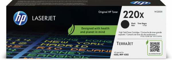 Toner Original HP Black, nr.220X, pentru Color LJ 4202|4302, 7.5K, incl.TV 1.2 RON, „W2200X”