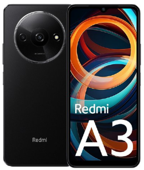 Xiaomi Redmi A3 3/64GB DS Midnight Black „XM-MIA3-364DSBK” (timbru verde 0.45 lei)
