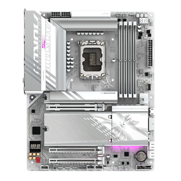 Placa de baza GIGABYTE Z890 AORUS ELITE WIFI7 ICE, LGA1851, DDR5, BT, Wi-Fi, ATX, Alb „Z890 A ELITE WF7 ICE”