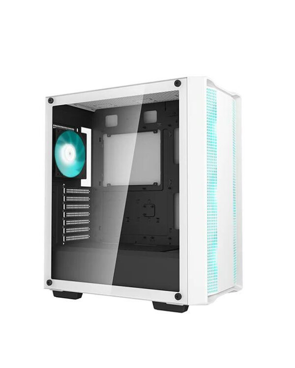 CARCASA DeepCool „CC560 MESH V2”, middle tower, gaming, fara sursa, suporta 8xfan, 4xfan inclus, , USB 3.2 gen1 x 2, audio, 7 sloturi expansiune, alb, „R-CC560-WHAMA4-G-2” (timbru verde 0.32lei)