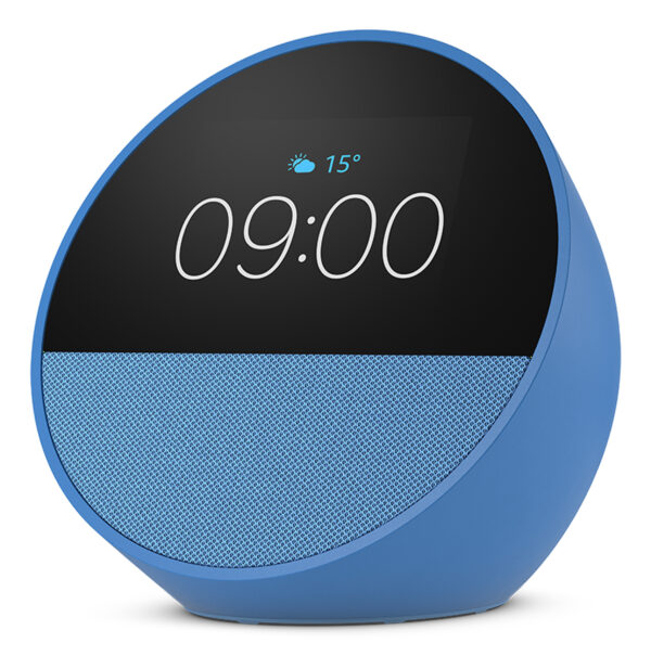 Boxa inteligenta Amazon Echo Spot 2024, Display 2.83″, Wi-Fi, Bluetooth,Albastu,”171879″