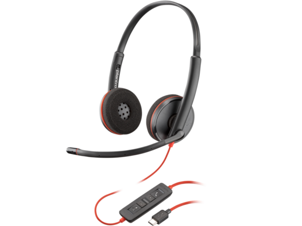 Poly Blackwire 3220 Stereo USB-C Headset +USB-C/A Adapter (Bulk) „8X228A6” (timbru verde 0.8 lei)