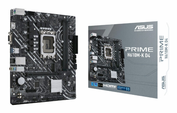 Placa de baza PRIME H610M-K D4 Intel H610 micro ATX LGA 1700 DDR4 „90MB1A10-M0EAY0”