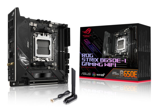 Placa de baza ROG STRIX B650E-I GAMING WIFI, AMD B650, socket AM5, mITX „90MB1BI0-M0EAY0”