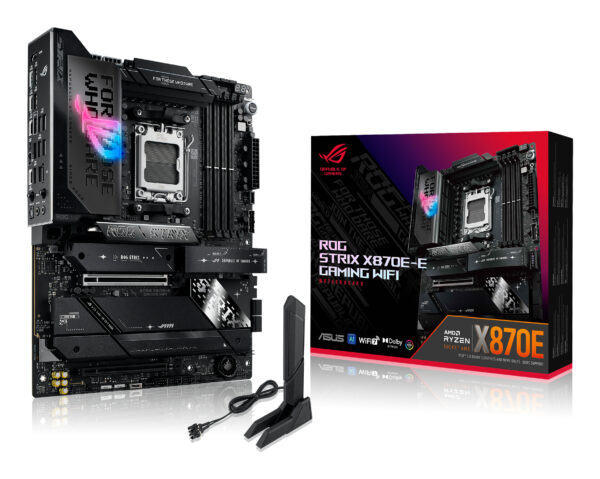 Placa de baza ROG STRIX X870E-E GAMING WIFI, AMD X870E, Socket AM5, ATX „90MB1IB0-M0EAY0”
