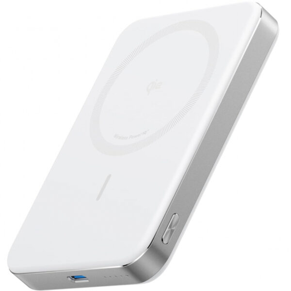 POWER BANK Anker „MagGo” 10.000 mAh, magnetic, wireless, 276 g, alb, „A1664H21” (timbru verde 0.98 lei) – 0194644203504