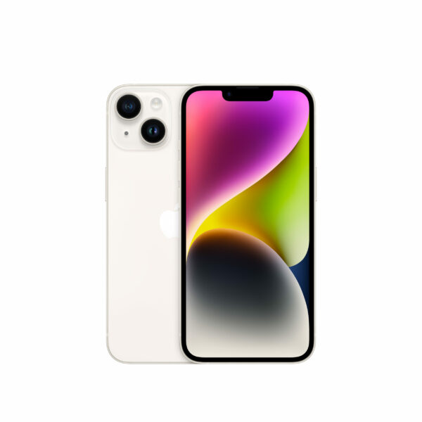 Smartphone iPhone 14 128GB Starlight „MPUR3” (timbru verde 0.45 lei)