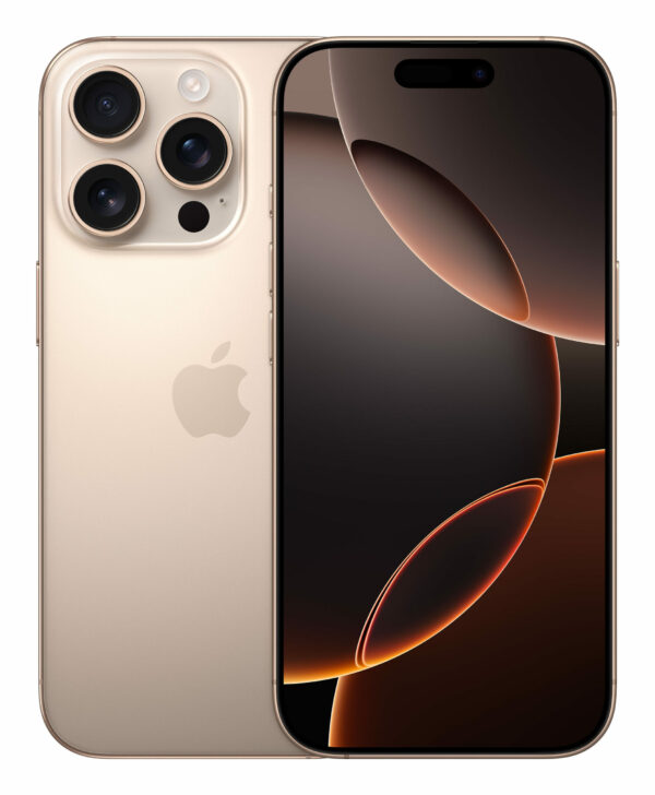 Smartphone iPhone 16 Pro 128GB Desert Titanium „MYNF3” (timbru verde 0.45 lei)