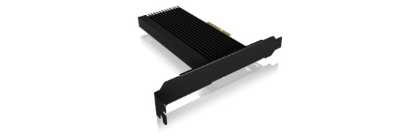 ADAPTOR Icy Box fixare bracket, SSD M.2 NVMe PCIe la PCIe 4.0 x3, radiator, metal, negru, „IB-PCI208-HS”