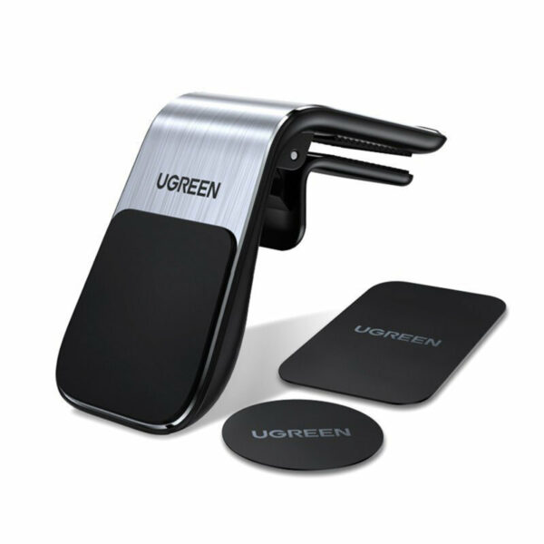 SUPORT AUTO Ugreen pt. SmartPhone, „LP290” fixare grila ventilatie, magnetic, argintiu „80712B” – 6957303893171