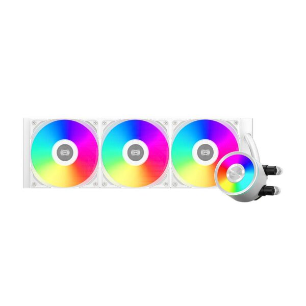 COOLER PCCooler „DA360 Pro ARGB”, skt. Intel si AMD, racire cu lichid, 3 x 120mm, 500 – 2200 RPM, iluminare RGB adresabil, afisaj digital, alb „DA360 Pro ARGB WH” (timbru verde 2.00 lei)