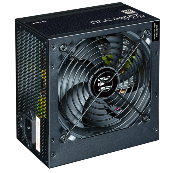 SURSA Zalman „Decamax 500”, 500W, certificare 80 Plus , active PFC, fan 120mm, negru, „ZM500-LX3” (timbru verde 2 lei)