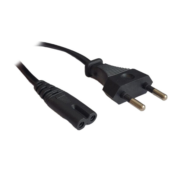 CABLU alimentare Spacer casetofon, 1.8m, intrare Euro plug, iesire C7, 6A, negru, „SPPW-EUPG-C7-6A-1.8” (timbru verde 0.08 lei)