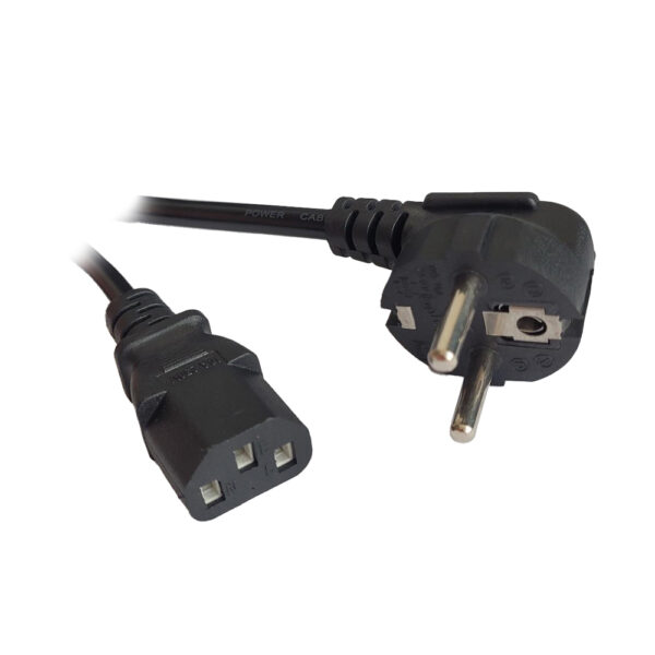 CABLU alimentare Spacer 1.8m, intrare Shucko, iesire C13, 6A, negru, „SPPW-SCHK-C13-6A-1.8” (timbru verde 0.18 lei)