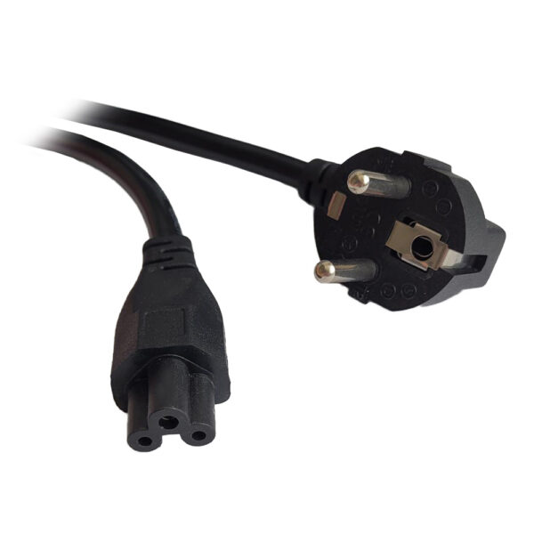 CABLU alimentare Spacer notebook 1m, intrare Shucko, iesire C5, 16A, negru, „SPPW-SCHK-C5-16A-1.0” (timbru verde 0.18 lei)
