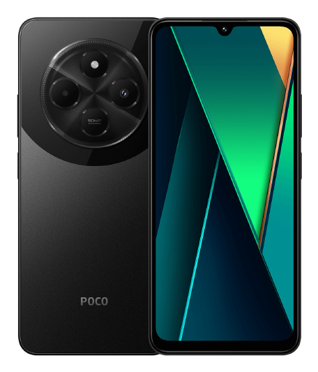 Smartphone Poco C75 256GB 8GB RAM Dual SIM Black „MZB0HSJEU” (timbru verde 0.45 lei)