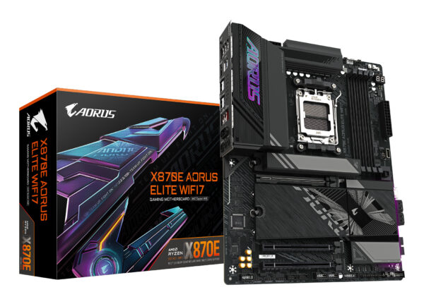 Placa de baza X870E AORUS ELITE WIFI7, AMD X870E, Socket AM5, ATX „X870E AORUS ELITE WIFI7”