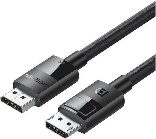 CABLU video Ugreen, „DP114” DP (T) la DP (T) 8K la 60Hz, lungime 2m, negru „80392” (timbru verde 0.08 lei) – 6957303883929