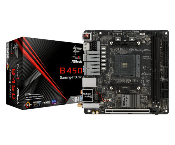 Placa de baza MB AMD AM4 ASROCK B450 Gaming-ITX/AC „90-MXB870-A0UAYZ”