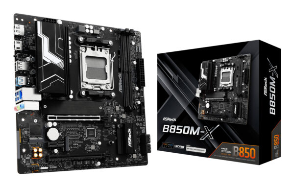 Placa de baza MB ASRock AMD AM5 B850M-X „90-MXBR1-A0UAYZ”