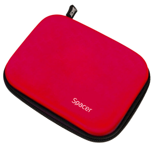 HUSA SPACER, pt HDD/SSD 2.5″, buzunar intern plasa, rosu, „SPHD-001-RD”
