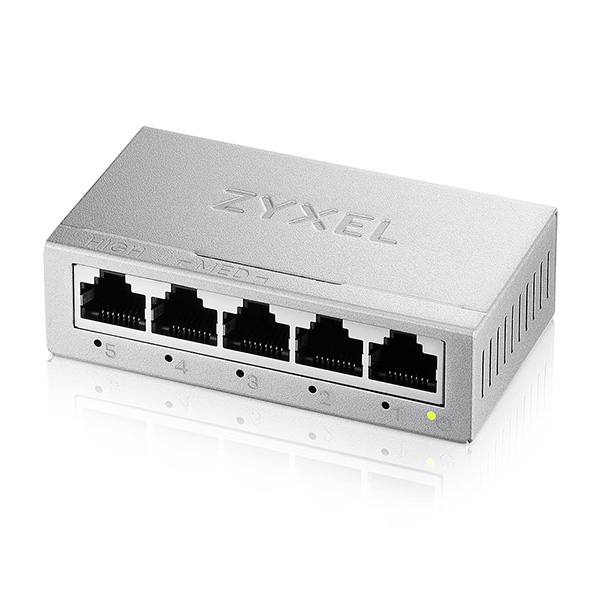 ZY GS105 Bv5 unmanaged 5 port switch „GS-105BV5-EU0101F” (timbru verde 2 lei)