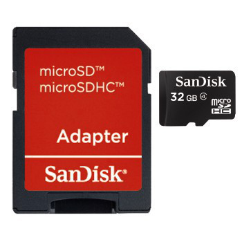 Card memorie micro SDHC, 32 GB, clasa 4 + Adaptor „SDSDQB-032G-B35”